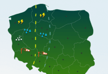 Możliwe burze z gradem na zachodzie Polski