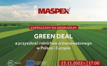 Webinarium green deal - Maspex - zaproszenie