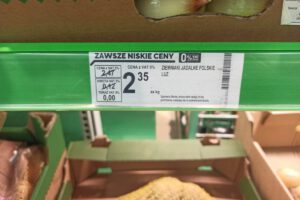 Cena ziemniaków w markecie