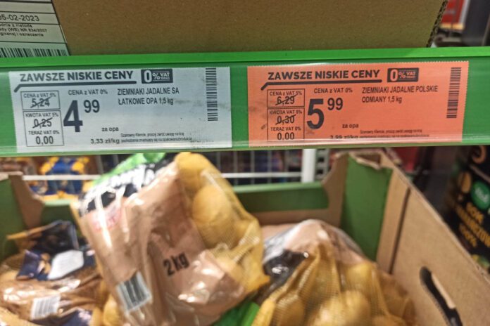 Ceny ziemniaków w markecie