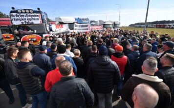 Strajk polskich firm transportowych